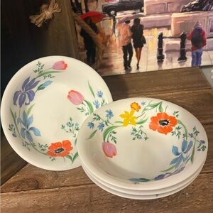 Heinrich - H&C Floral Patterned Ceramic Bowls Set of 4